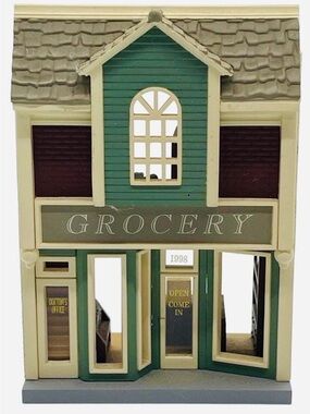 1998 Vintage-Style Miniature Grocery Store Shop Dollhouse Accessory Hallmark